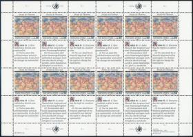 Declaration of Human Rights mini sheet set Emberi jogok nyilatkozata kisív sor