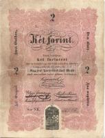 1848. 2Ft "Kossuth bankó" (4x) T:restaurált