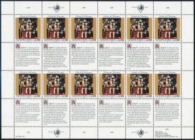 Declaration of Human Rights mini sheet set Emberi jogok kisívsor