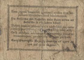 1849. 15kr + 30kr "Kossuth bankó" T:IV