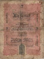 1848. 2Ft "Kossuth bankó" "akarmikor" nyomdahibával! T:IV