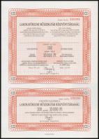 Budapest 1984. "A Központi Váltó- és Hitelbank Rt." 10.000Ft névértékű kötvénye + 1991. &q...