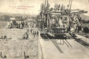 K.u.K. Eisenbahnregiment. Brückenbau / K.u.K. military railroad regiment, railway bridge construction (Rb)
