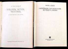 Vegyes könyvtétel, 2 db:
B. Nagy Margit: Stílusok, művek, mesterek. Művészettörténeti tanulmányok. ...