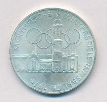 Ausztria 1976. 100Sch Ag "Téli Olimpia Innsbruck" T:1-,2 Austria 1976. 100 Schilling "Winter Olympics Innsbruck / Building and Olympic logo" C:AU,XF Krause KM#2927