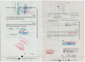 Amerikai Egyesült Államok 1967-1977. 10db-os vegyes részvény tétel, benne "American DualVest Fu...