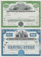 Amerikai Egyesült Államok 1967-1977. 10db-os vegyes részvény tétel, benne "Food Fair Stores, In...