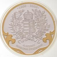 DN "A Szent Korona évezrede - A korona elvesztése 1305" aranyozott, ezüstözött Cu emlékére...