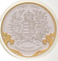 DN "A Szent Korona évezrede - Az utolsó koronázás 1916" aranyozott, ezüstözött Cu emlékére...