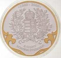 DN "A Szent Korona évezrede - A korona Amerikában 1951-1978" aranyozott, ezüstözött Cu eml...