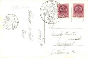 1940 Nagybánya, Baia Mare; bevonulás, katonák csoportképe, tejcsarnok, Löw üzlete / entry of the Hun...