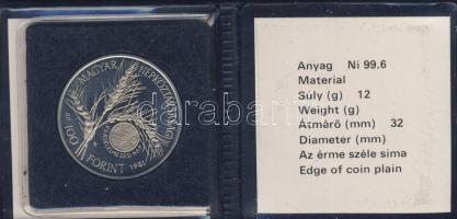 1981. 100Ft "FAO" T:BU Eredeti tokban, tanúsítvánnyal!