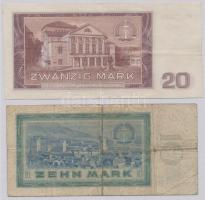 NDK 1964. 10M (4x) + 1964. 20M T:III néhány darab szép papírral
GDR 1964. 10 Mark (4x) + 1964. 20 M...