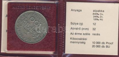 1984. 100Ft "Kőrösi Csoma Sándor" T:BU Eredeti tokban, tanúsítvánnyal!