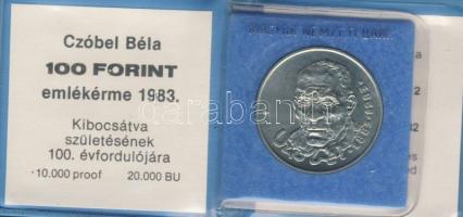 1983. 100Ft "Czóbel" T:BU Eredeti tokban, tanúsítvánnyal!