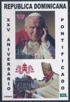 2003 II. János Pál 25 éve pápa vágott blokk Mi 53
