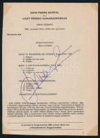 1985 Jean-Pierre Rampal (1922-2000) francia fuvolista aláírása műsorlapon