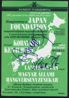 1991 Ken-Ichiro Kobayashi (1940-) aláírása műsorlapon