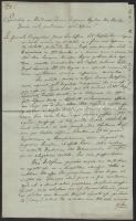 1837 Nagysári (ma Tajná/Tajnasári), latin nyelvű levél Bars vármegyei ügyekben