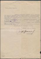 1940 Bp., Az Országgyűlési Könyvtár által kiállított 2 db igazolás bronz és ezüst vitézségi érem adományozásáról