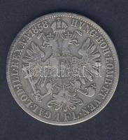 Ausztria 1858A 1Fl Ag T:3