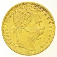 1882KB 8Ft/20Fr Au Ferenc József (6,41g/0.900) T:2,2- Hungary 1882KB 8 Forint/20 Francs Au Franz Joseph (6,41g/0.900) C:XF,VF Adamo M23