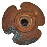 DN "WLO" zománcozott jelvény Schlarffia-jelvény(?) T:2- zománchiba, patina, rögzítő csavar...