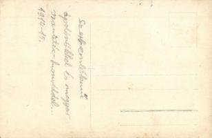 1914-15 Első világháborús szerb emlékmű magyar katonával és nővérekkel / WWI K.u.K. military, heroes...