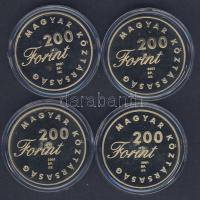 2001. 200Ft 4 klf db "János Vitéz, Pál utcai fiúk, Toldi, Lúdas Matyi" sor T:PP