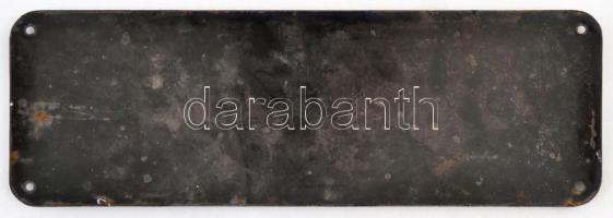 cca 1870-1890 Budapest V. "Haltér - felé" feliratú zománcozott utcanévtábla. A régi Belvár...