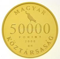 2008. 50.000Ft Au "Hunyadi Mátyás" (10g/0.986) T:PP Hungary 2008. 50.000 Forint Au "M...