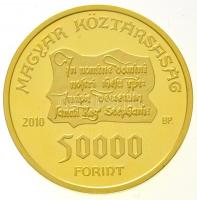 2010. 50.000Ft Au "Szent István intelmei Szent Imre herceghez" (7.01g/0.986) T:PP ujjlenyo...