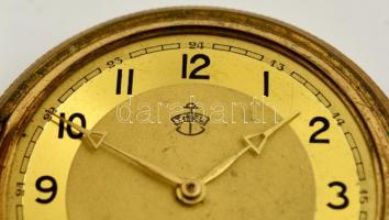 Thiel díszes zsebóra, belső hátlapján feljegyzéssel, nem működik