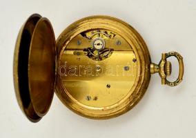Thiel díszes zsebóra, belső hátlapján feljegyzéssel, nem működik