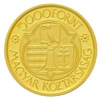 1990. 5000Ft Au "Mátyás király" (6,99g/0.986) T:PP
Hungary 1990. 5000 Forint Au "Kin...
