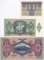1930. 100P német nyelvű információs lappal + 1936. 10P német nyelvű információs lappal + Ausztria 19...