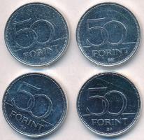 1992- 50Ft ezüstözött Cu-Ni (4xklf) "Nagy Magyarok / Szent István, Mátyás király, Kossuth Lajos...