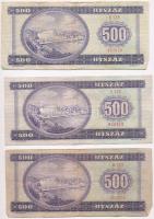 1969. 500Ft + 1975. 500Ft + 1990. 500Ft T:III,III-