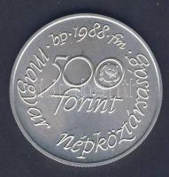 1988. 500Ft Ag "Világ vadvédelmi alap" T:BU