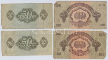 1944. 1P-100P (10x) "A Vörös Hadsereg Parancsnoksága" T:III,III-