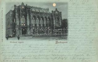 4 db régi (1899 és 1900) fény felé tartandó városképes lap (Budapest, Pozsony, Köln, Düsseldorf) / 4...