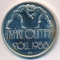 1987. 500Ft Ag "Nyári Olimpia - Szöul 1988" T:BU patina Adamo EM99