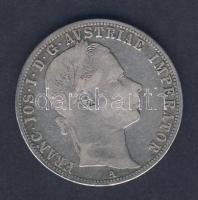 Ausztria 1859A 1Fl Ag T:3 kis ph.