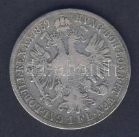 Ausztria 1859A 1Fl Ag T:3 kis ph