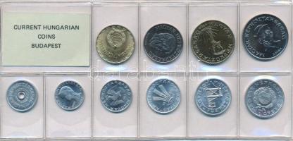 1986. 2f-20Ft (10xklf) érmés forgalmi sor fóliatokban T:1 Adamo FO19