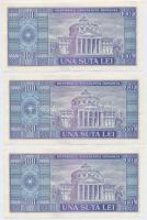 Románia 1966. 100L (10x) sorszámkövetők T:I,I- 
Romania 1966. 100 Lei (10x) sequential serials C:UN...