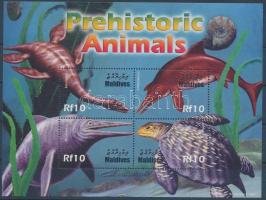 Ősállatok kisív, Prehistoric Animals mini sheet
