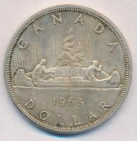 Kanada 1963. 1$ Ag "II. Erzsébet" T:2,2-
Canada 1963. 1 Dollar Ag "Elizabeth II"...