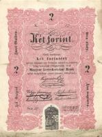1848. 2Ft "Kossuth bankó" T:II foltos