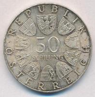 Ausztria 1973. 50Sch Ag "500 éves a Bummerlhaus" T:1-,2 
Austria 1973. 50 Schilling Ag &q...
